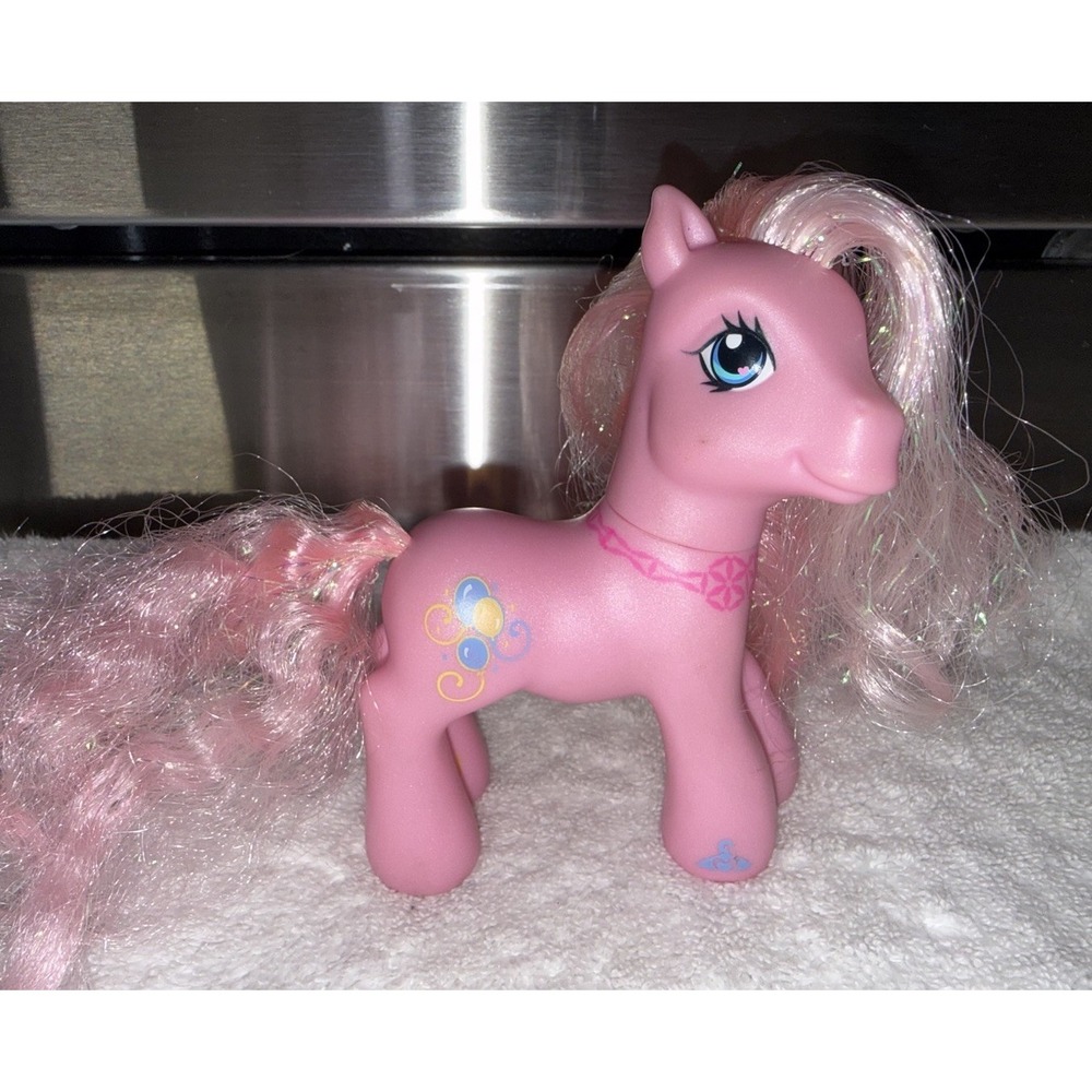 My Little Pony Pinkie Pie Pink Tinsel Hair Balloons Generation 3 2007 MLP